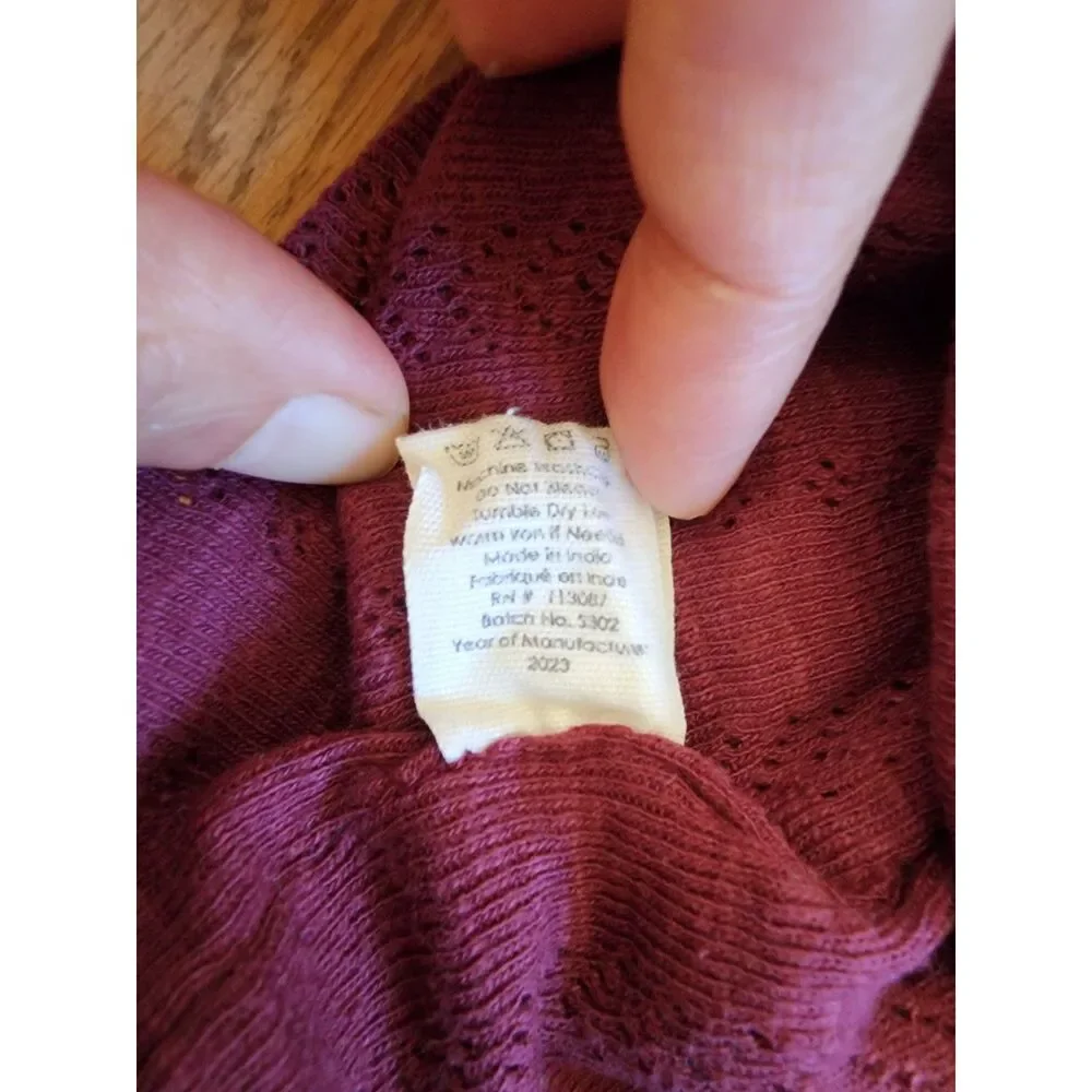 Kate Quinn 18-24M Bear Beanie Truffle Organic Cotton Pointelle EUC